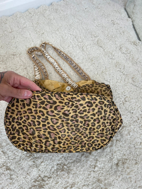 Sack bag leopard print