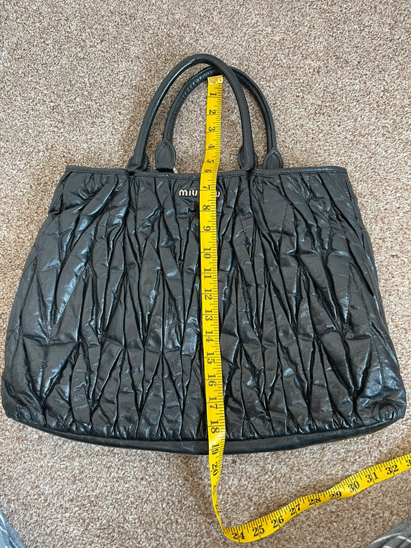 Miu miu black leather bag