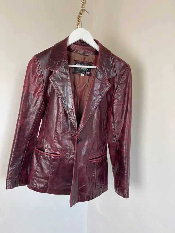 Vintage leather blazer