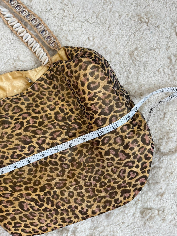 Sack bag leopard print