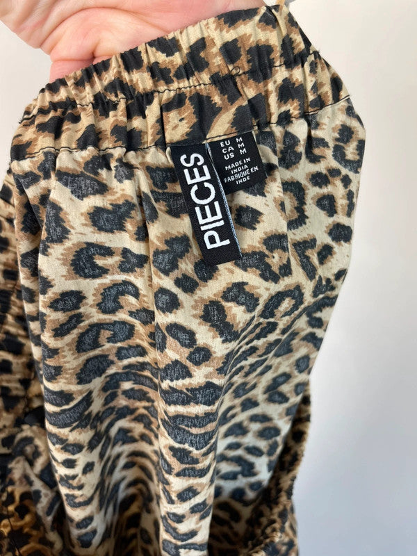 Leopard print maxi skirt