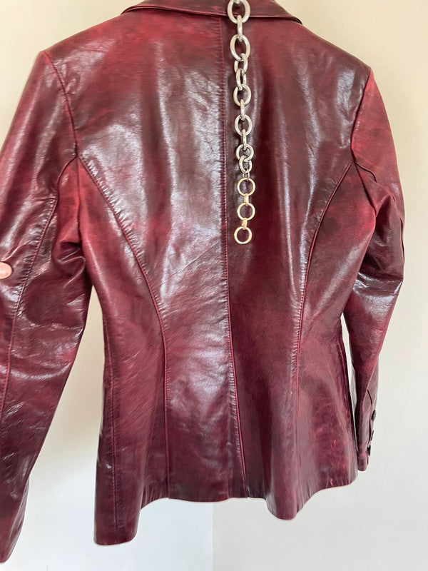 Vintage leather blazer