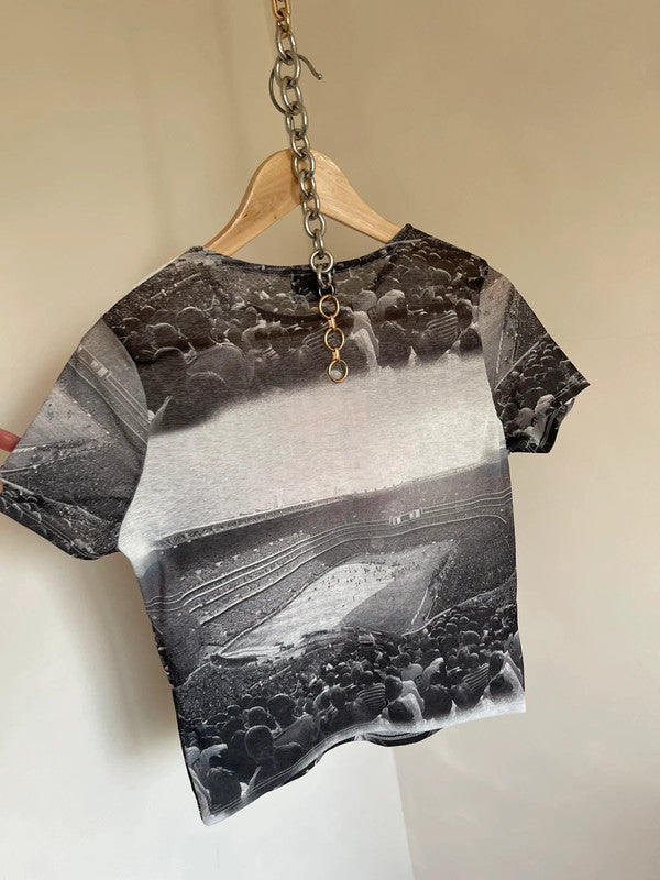 Slogan print T-shirt