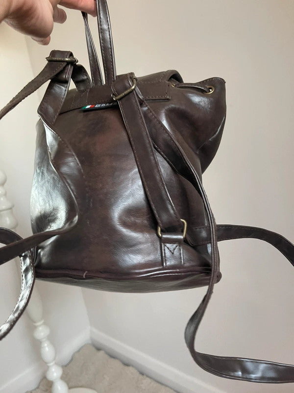 Leather back pack