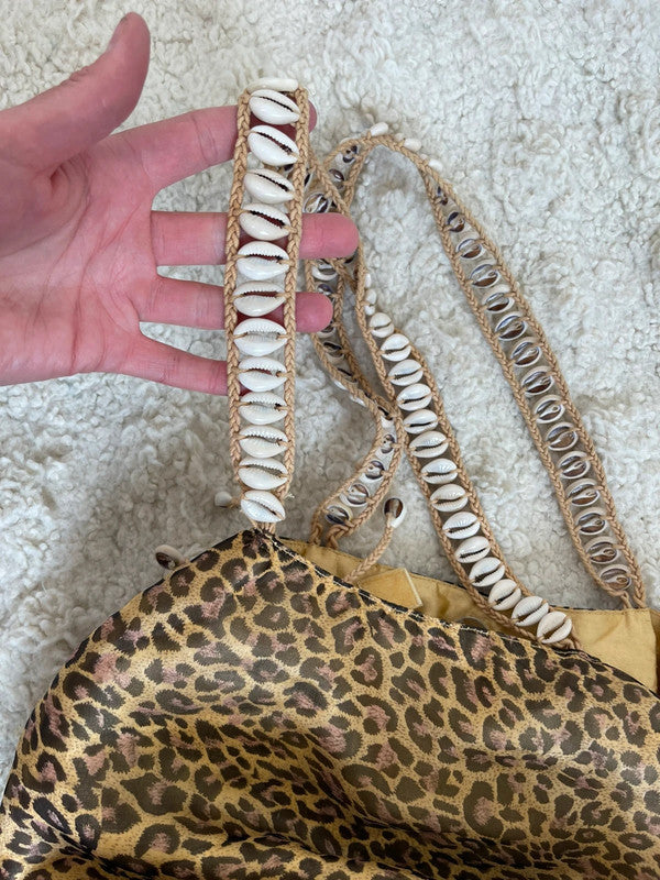 Sack bag leopard print