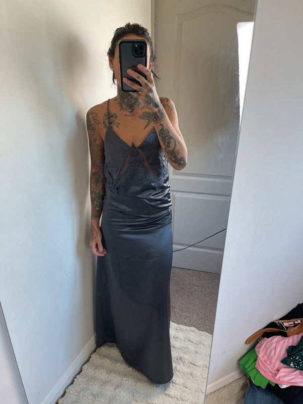 Xs satin lace dress
