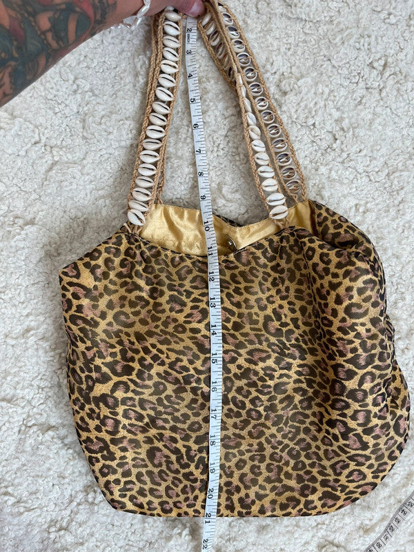 Sack bag leopard print