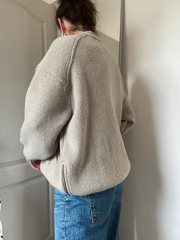 Zara wool blend bomber jacket