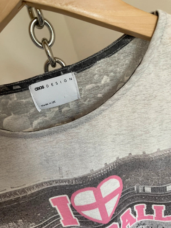 Slogan print T-shirt