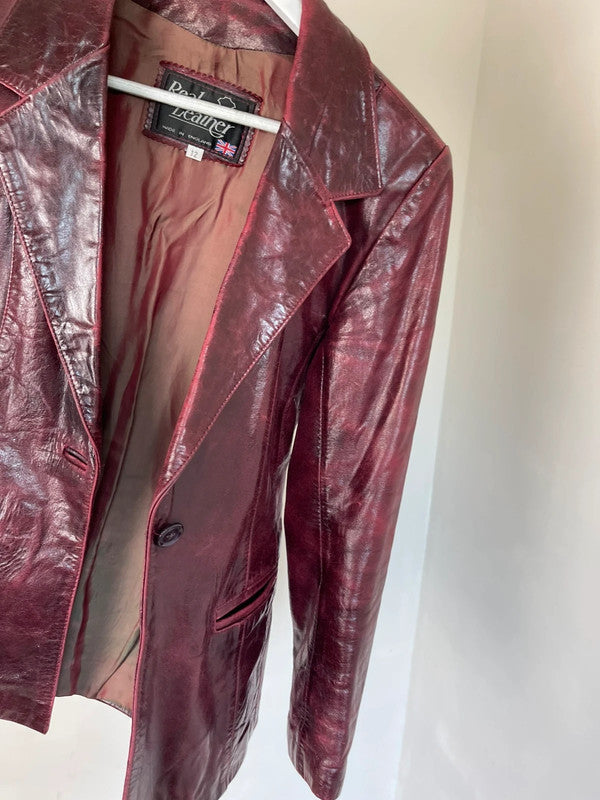 Vintage leather blazer