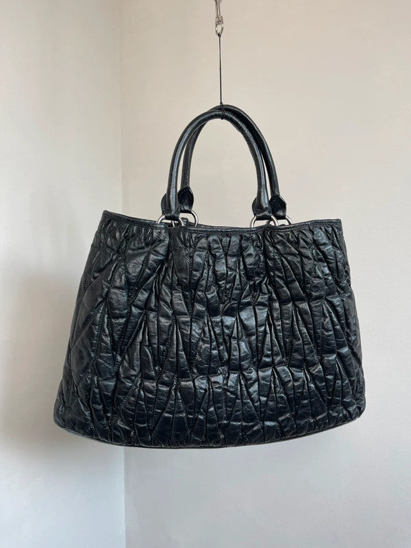 Miu miu black leather bag