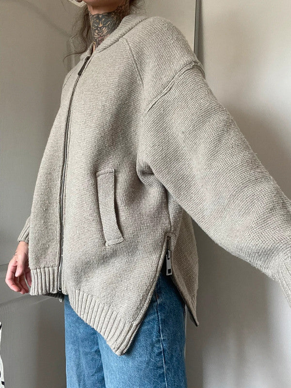 Zara wool blend bomber jacket