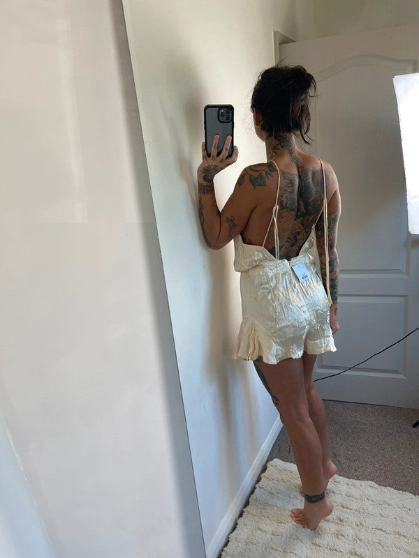 Topshop satin jumpsuit