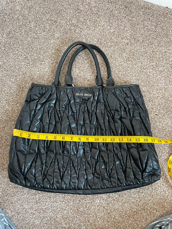 Miu miu black leather bag