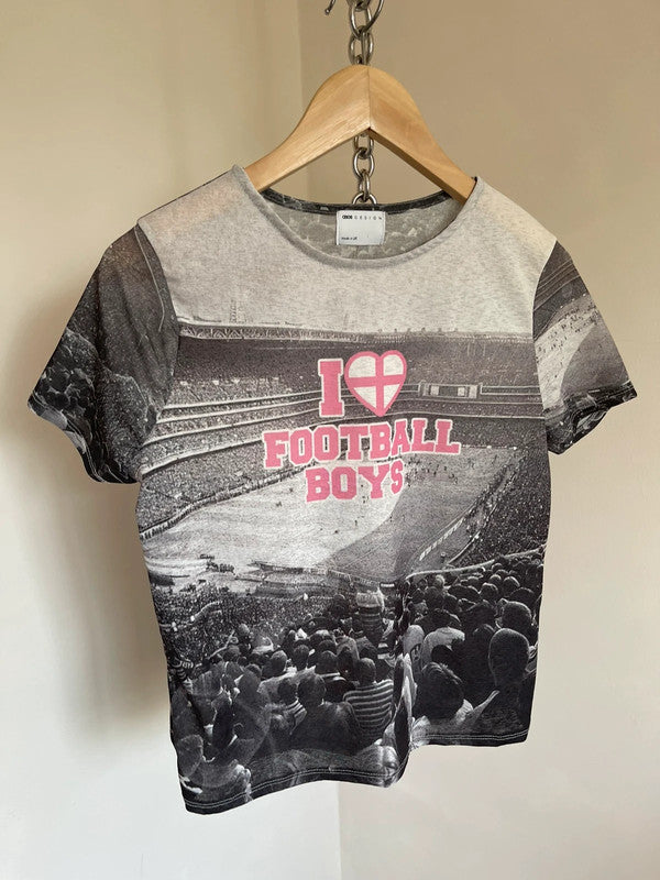 Slogan print T-shirt