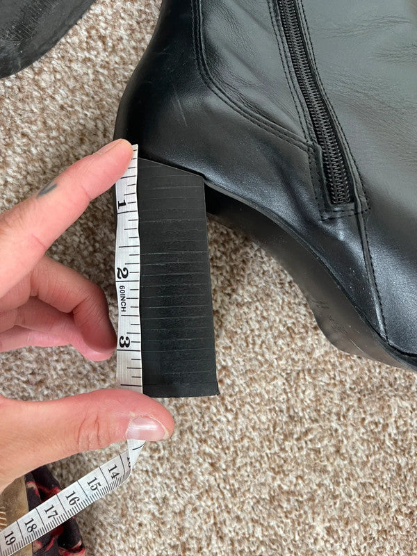 Mango real leather boots uk6