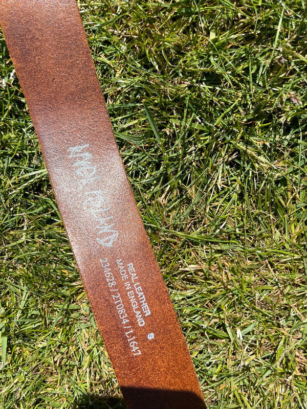 Leather eagle belt