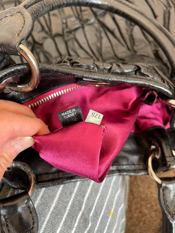 Miu miu black leather bag