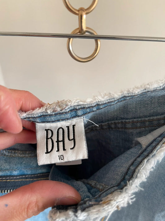 Bay denim skirt 10 uk