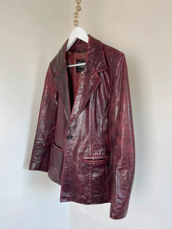 Vintage leather blazer