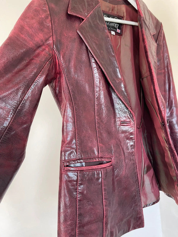 Vintage leather blazer