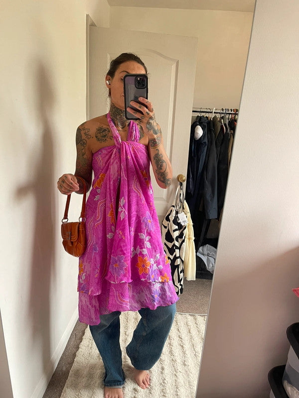100% silk wrap skirt