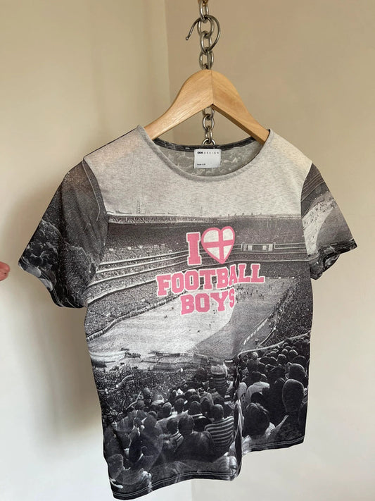 Slogan print T-shirt