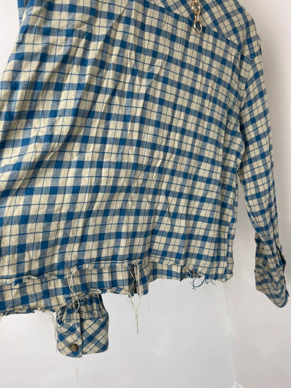 Boxy check shirt