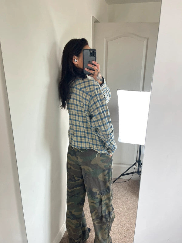 Boxy check shirt