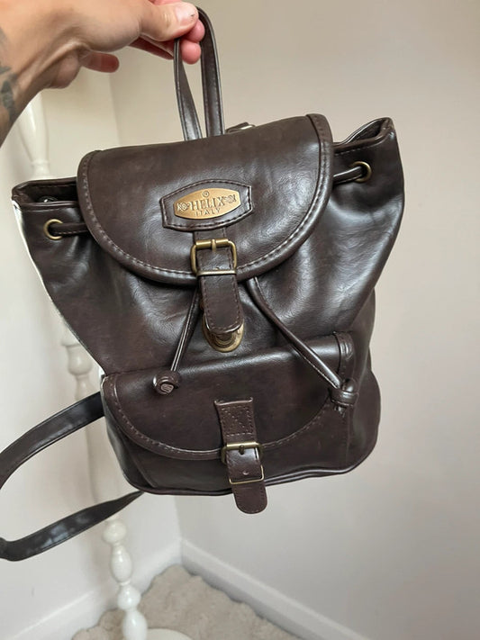Leather back pack