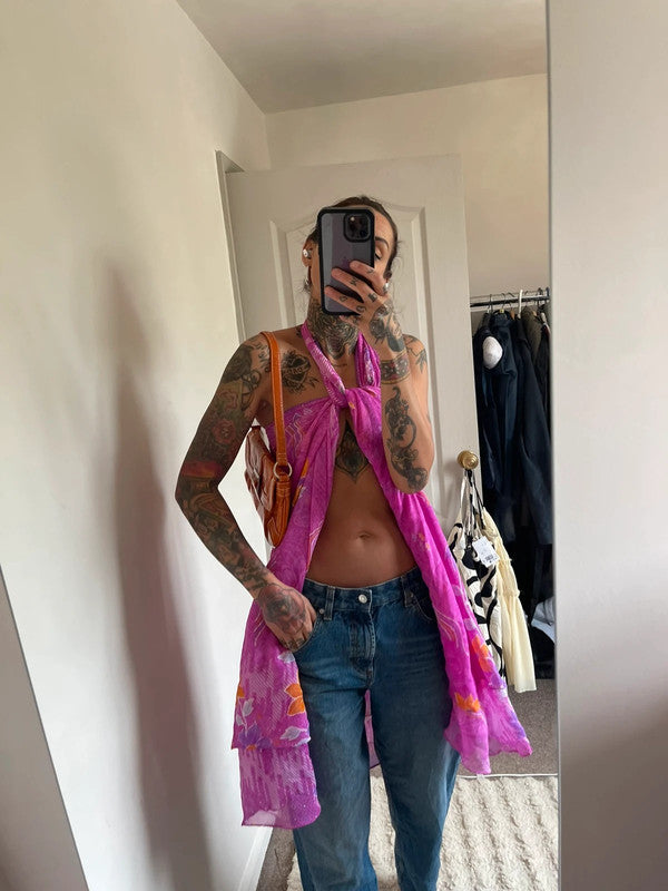 100% silk wrap skirt