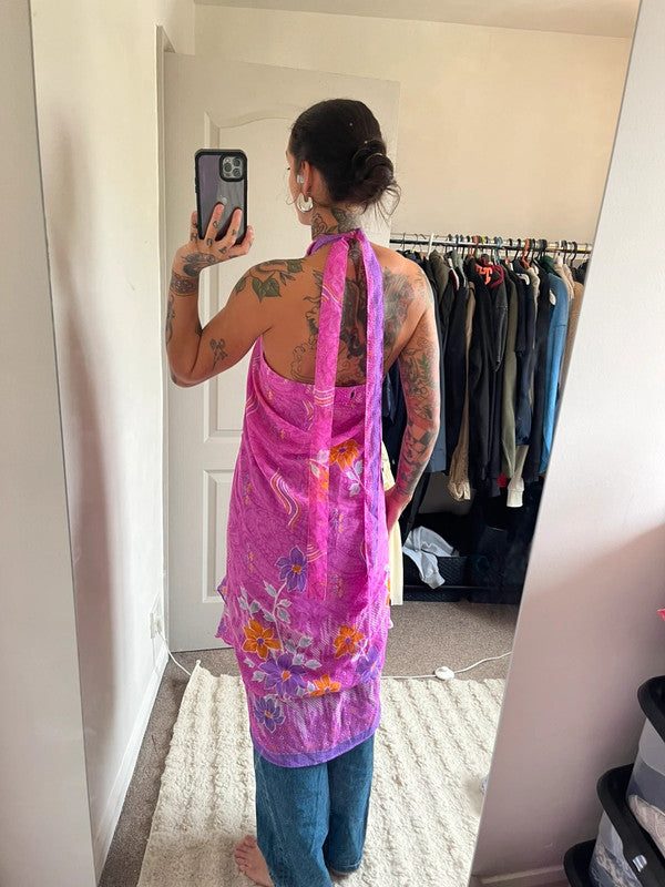 100% silk wrap skirt