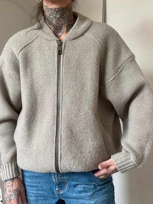 Zara wool blend bomber jacket